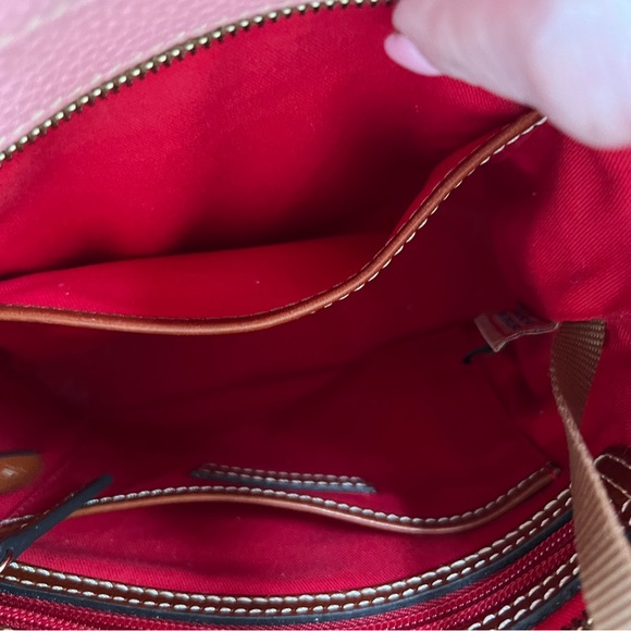 Dooney and Bourke pebble grain crossbody pale, pink - Barbie pink! - Picture 5 of 7